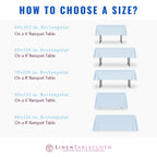60 x 126 Inch Rectangular Polyester Tablecloth for 8-Foot Banquet Tables in 20 Event Colors