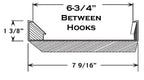 7-9/16-Inch Wide Fluorescent Wraparound Replacement Lens in Clear
