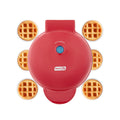 7-Bite Nonstick Waffle Maker, Red
