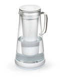 7-Cup Glass Water Filter Pitcher, White