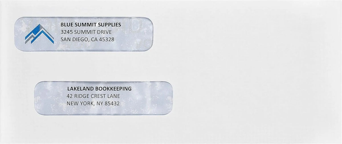 #8 Double Window Check Envelopes