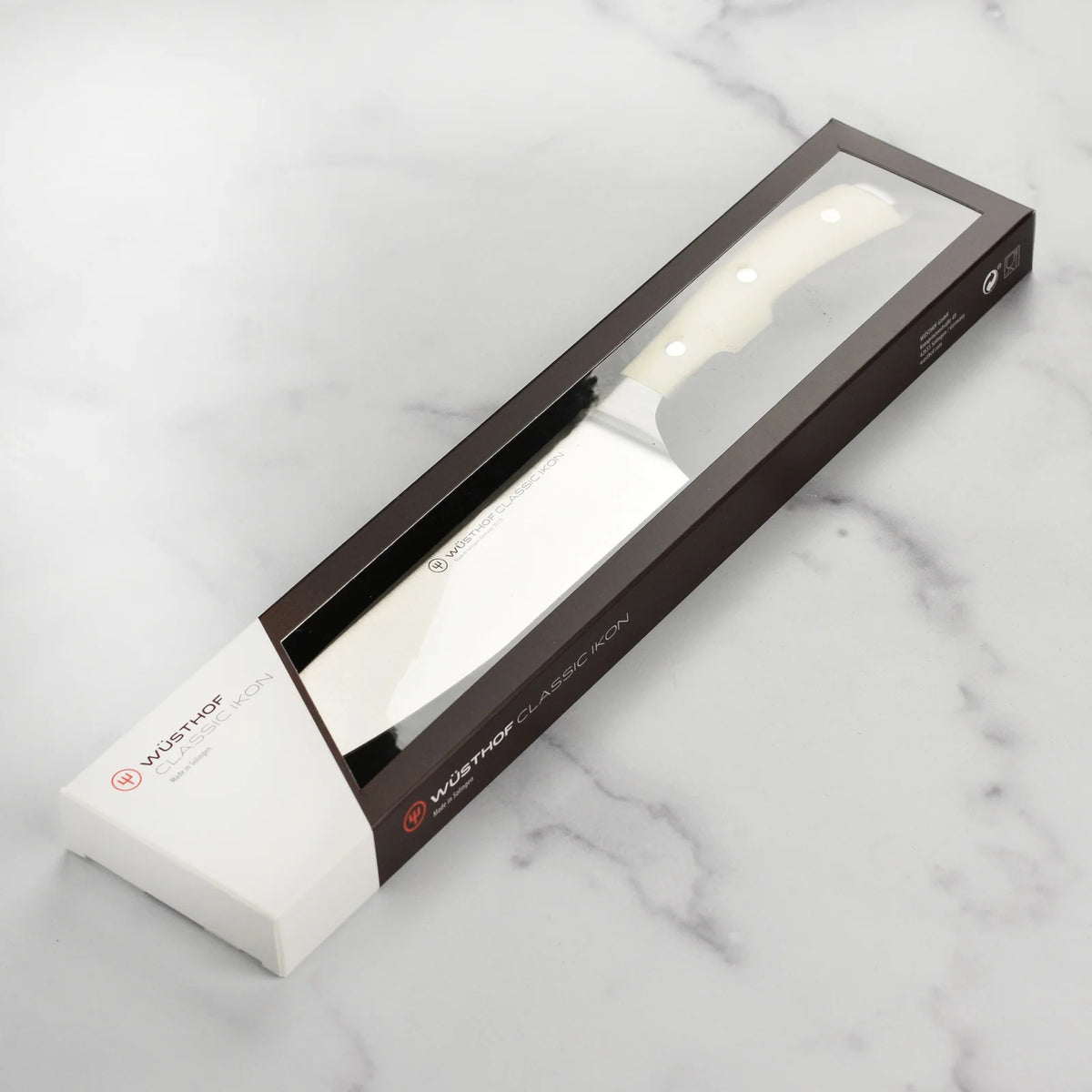 8-Inch Forged Chef's Knife with Full Tang Construction, Creme Handle and Precision Edge Technology