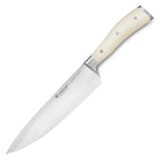 8-Inch Forged Chef's Knife with Full Tang Construction, Creme Handle and Precision Edge Technology