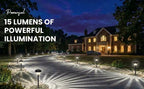 8-Pack Solar Pathway LED Lights in Stainless Steel and Glass
