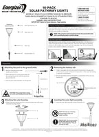 8-Pack Solar Pathway LED Lights in Stainless Steel and Glass