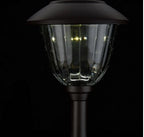 8-Pack Solar Pathway LED Lights in Stainless Steel and Glass