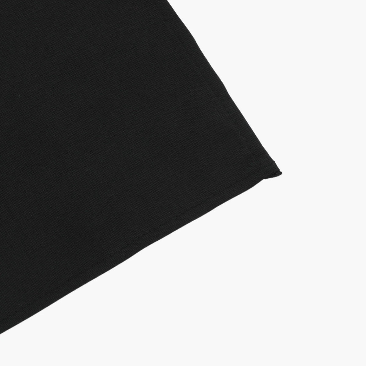 90 x 156 Inch Black Rectangular Polyester Tablecloth with Square Corners for Floor-Length Event Tables