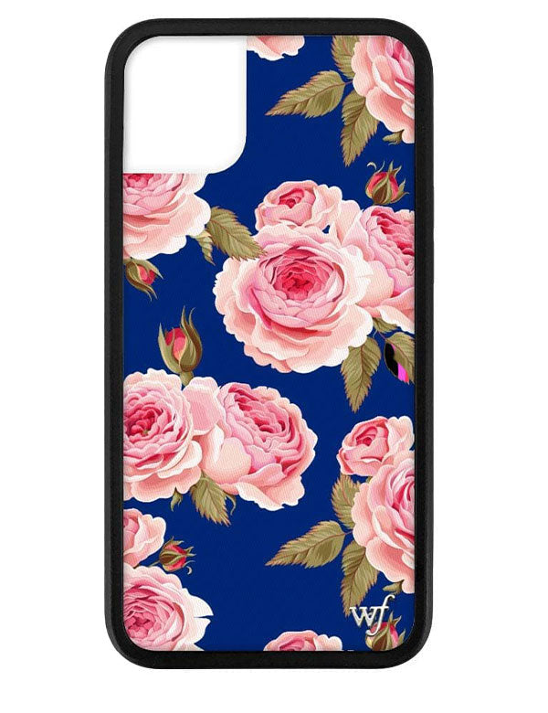 Floral | Navy iPhone Case