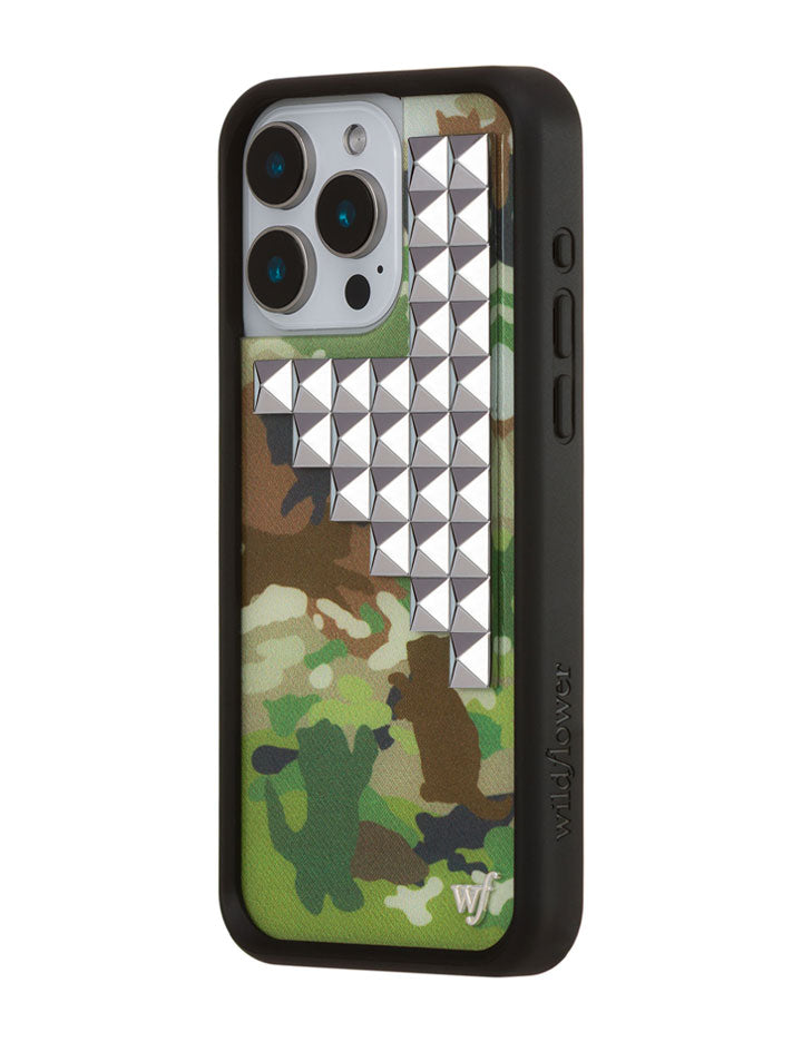 Cat Camo Stud iPhone Case