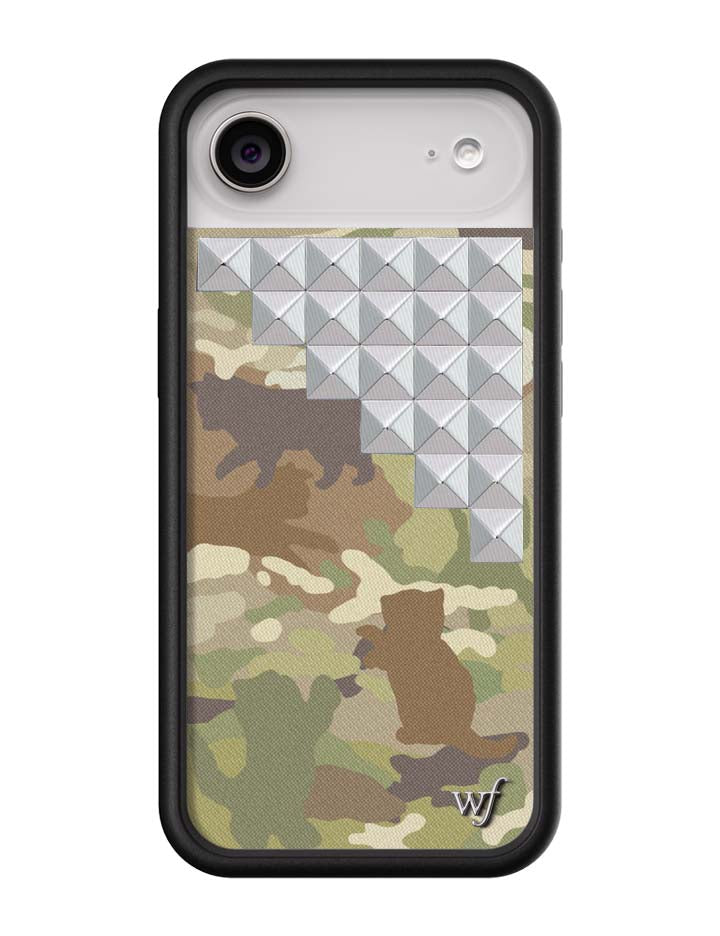 Cat Camo Stud iPhone Case
