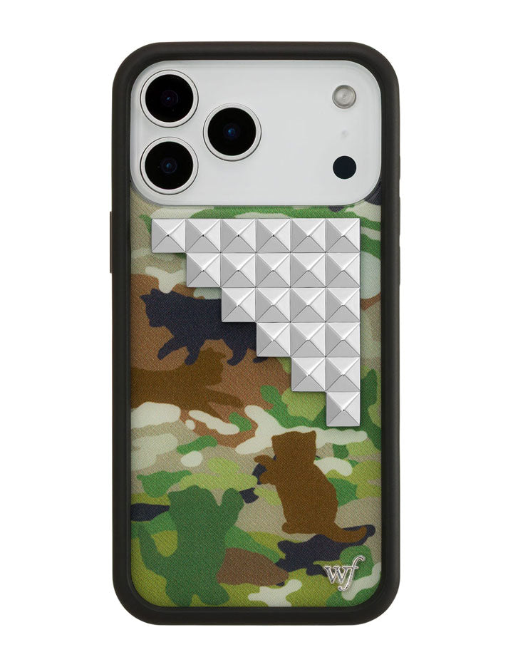 Cat Camo Stud iPhone Case