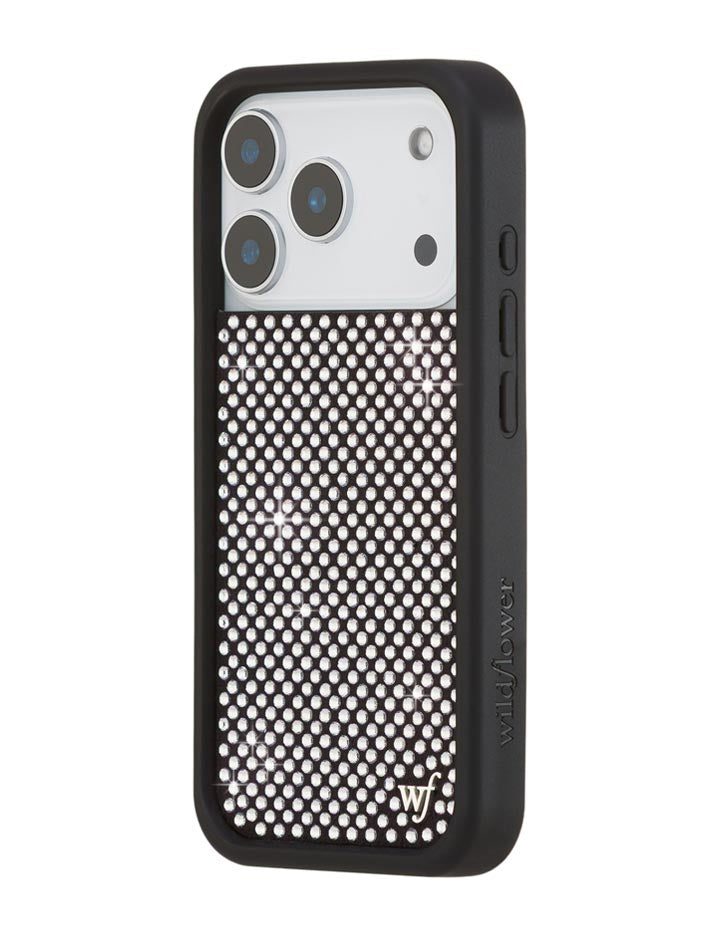 Rhinestone iPhone Case | White