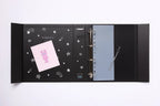 A4 Photocard Binder with Triple Magnetic Closure, Four Rings, Index Tabs, Display Pockets and Protective Case