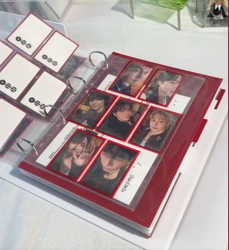 A4 Slim Binder Pages for Seven-Card Sets, 63x93mm Top-Loading Pockets in Clear 100 Micron Polypropylene