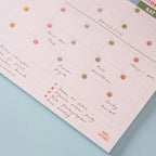 A4 Undated Monthly Planner Pad