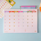 A4 Undated Monthly Planner Pad