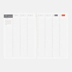 A5 Daily Planner Book for 2027 with January Start, Monday Start, Monthly Calendars and Page-Per-Day Layout