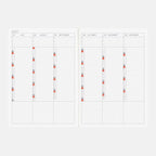 A5 Daily Planner Book for 2027 with January Start, Monday Start, Monthly Calendars and Page-Per-Day Layout
