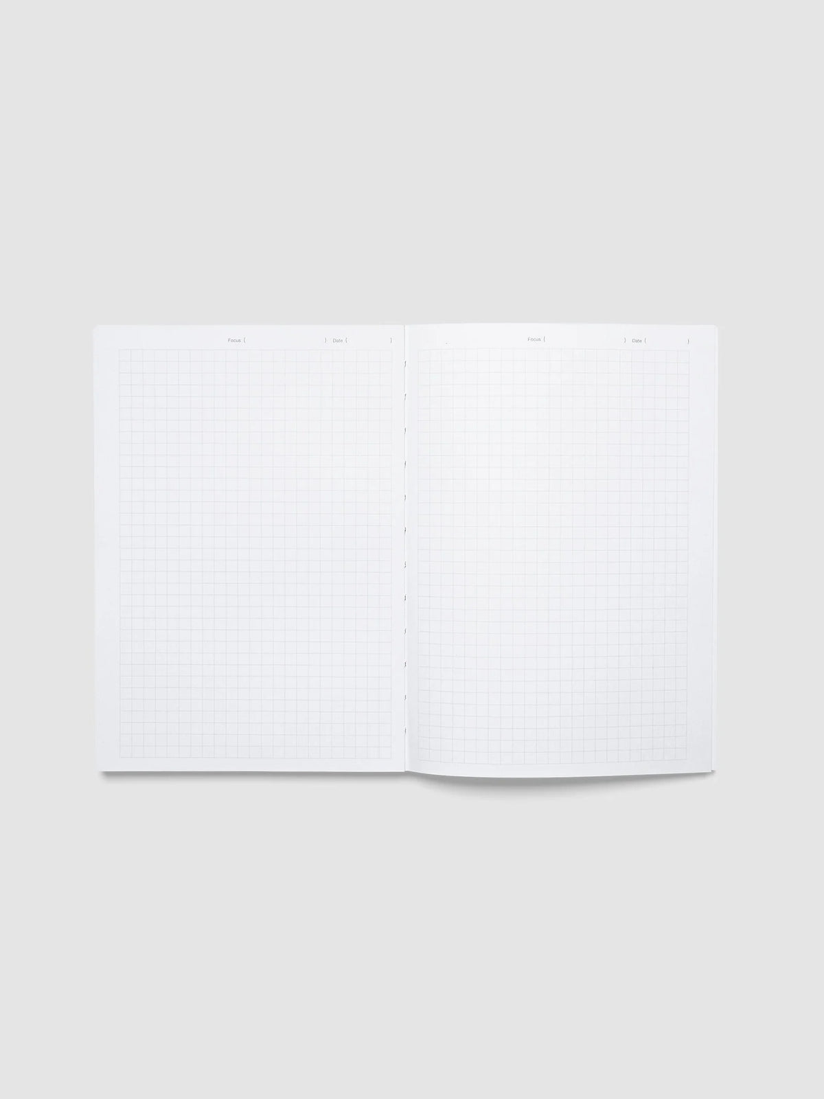 A5 Graph Notebook with Focus and Date Fields, 160 White Grid Pages and Lay-Flat Perfect Binding