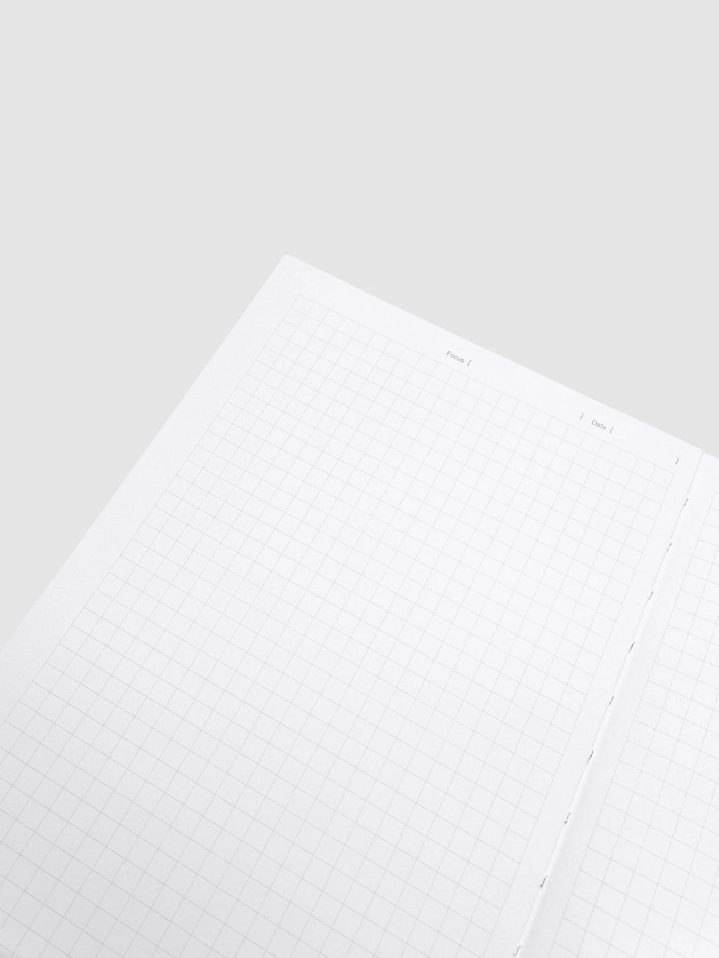 A5 Graph Notebook with Focus and Date Fields, 160 White Grid Pages and Lay-Flat Perfect Binding