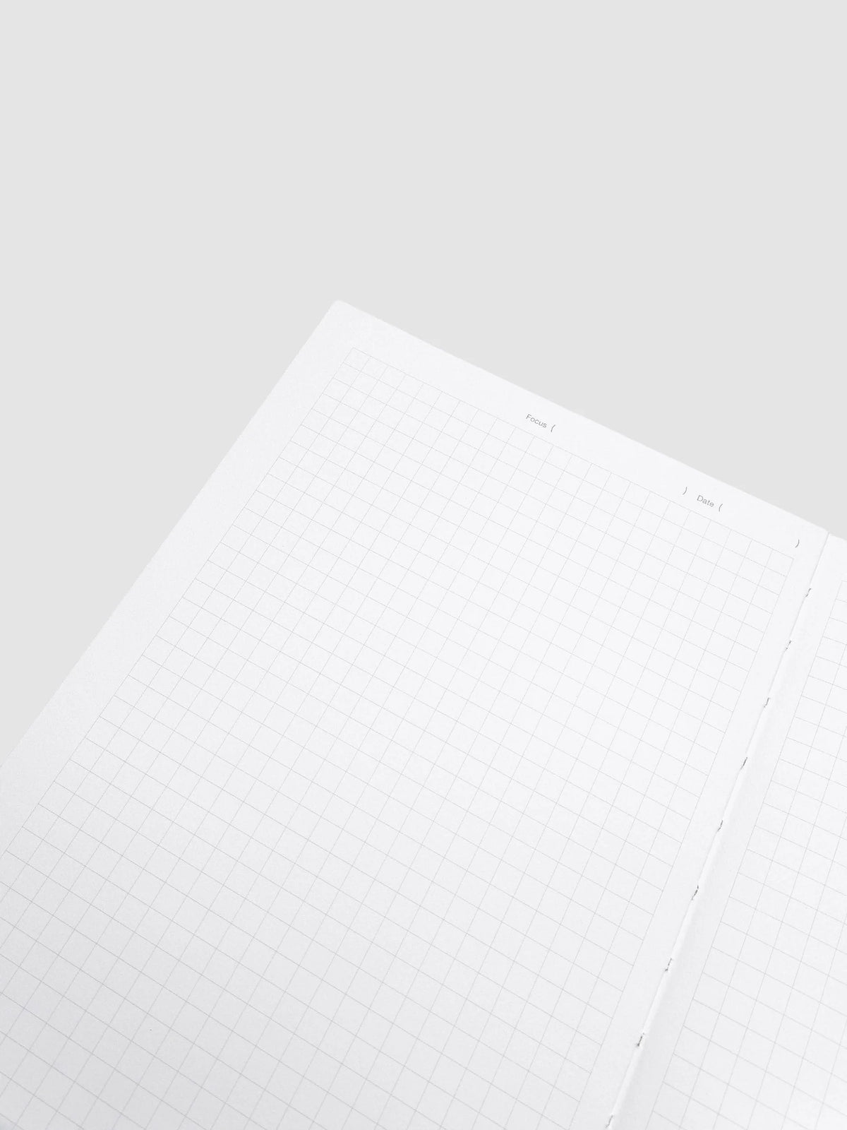 A5 Graph Notebook with Focus and Date Fields, 160 White Grid Pages and Lay-Flat Perfect Binding