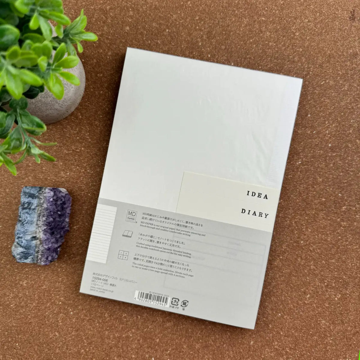 A5 Notebook with 176 Pages and Thread-Stitched Binding, Designed to Open Flat for Comfortable Writing