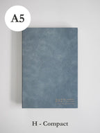A5 Planner for 2027 in a Compact Horizontal Format with 52 gsm White Paper and Lay-Flat Sewn Binding