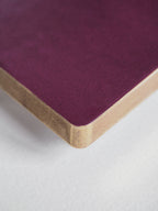 A5 Planner for 2027 in a Compact Horizontal Format with 52 gsm White Paper and Lay-Flat Sewn Binding — Mulberry / Gold