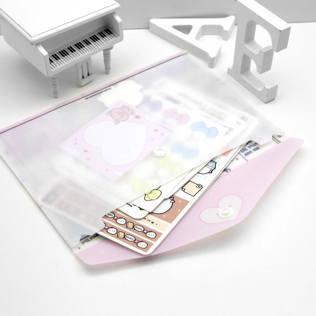 A5 Sticker Storage Envelope for Planner Accessories and Regular Sticker Sheets, Bright Times Design