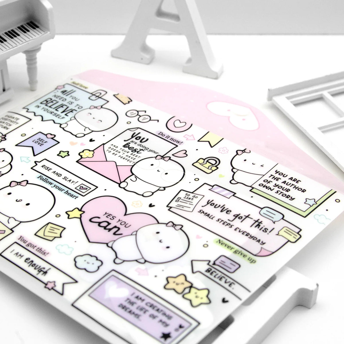 A5 Sticker Storage Envelope for Planner Accessories and Regular Sticker Sheets, Bright Times Design