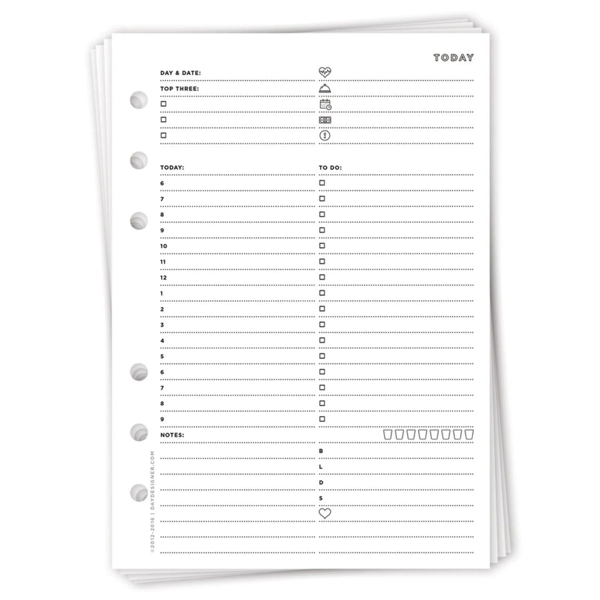 A5 Undated Planner Inserts
