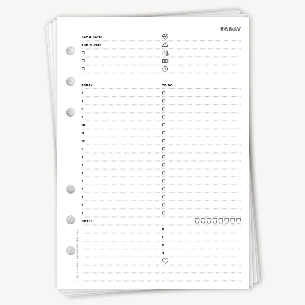 A5 Undated Planner Inserts