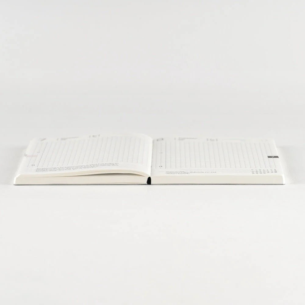 A6 Daily Planner Book for 2027 with January Start, Monday Layout and Fountain Pen Friendly Pages