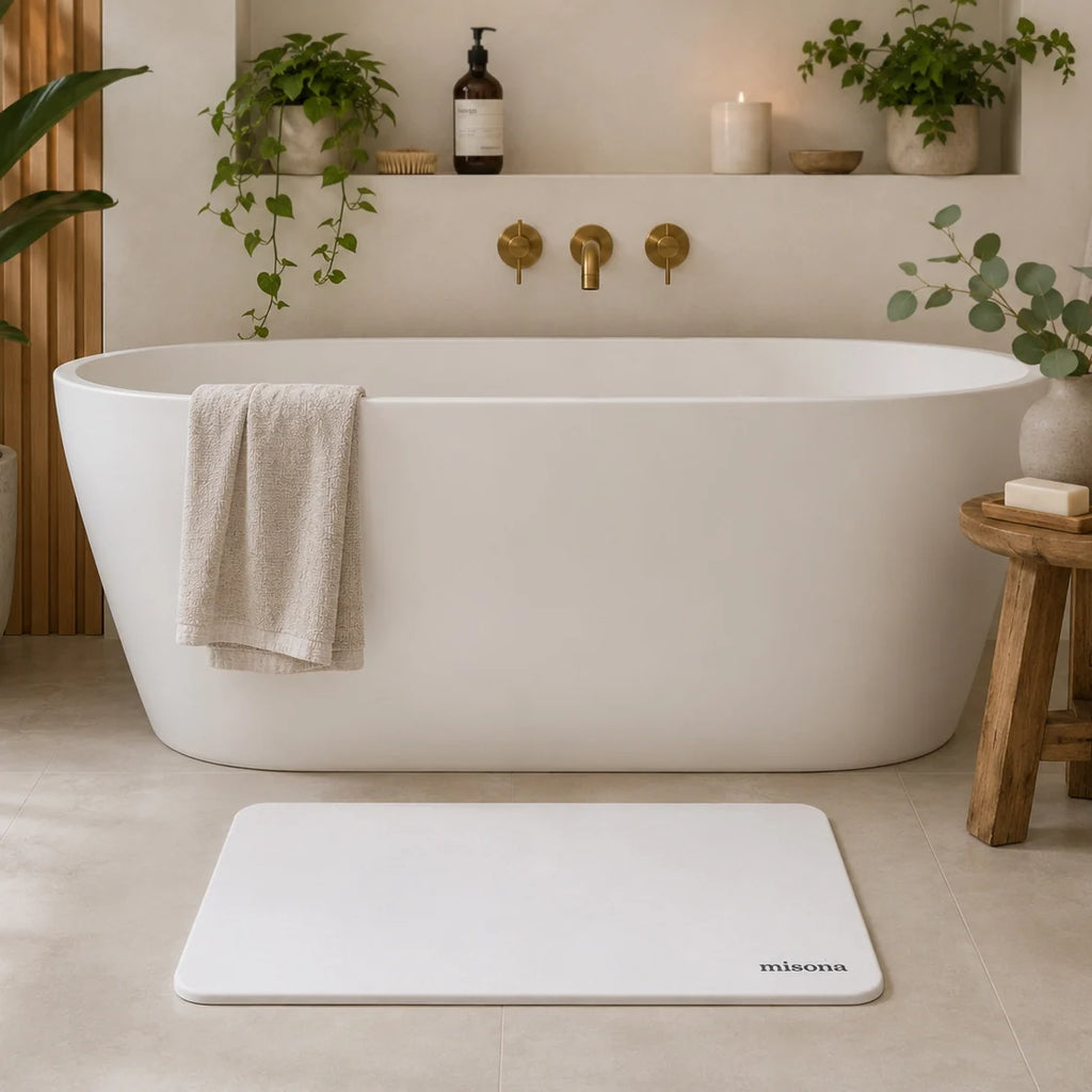 Absorbent Bath Mat Made from Diatomite Stone