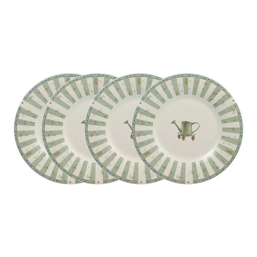 Accent Salad Plates Set of 4 in Stoneware, Each 8 Inches Across