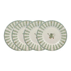 Accent Salad Plates Set of 4 in Stoneware, Each 8 Inches Across
