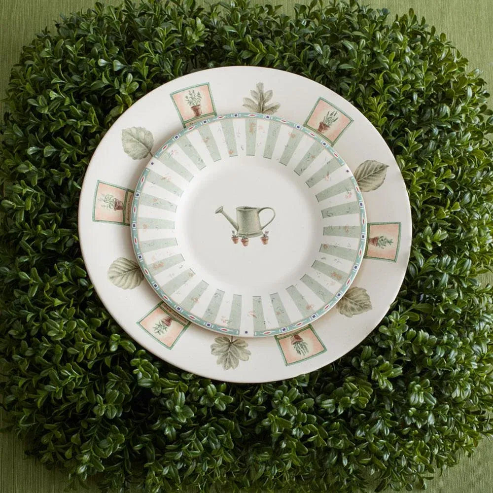 Accent Salad Plates Set of 4 in Stoneware, Each 8 Inches Across