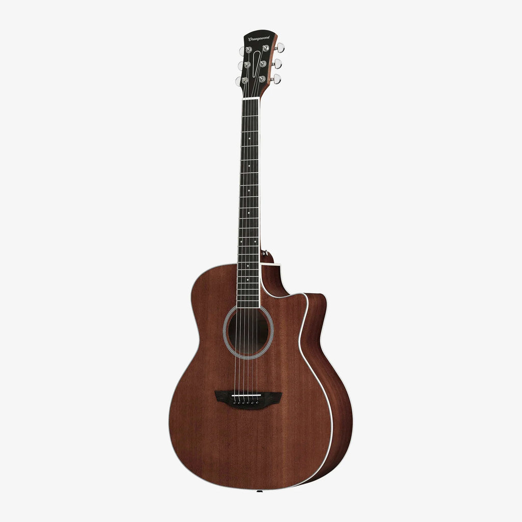 Acoustic Guitar in a Right-Handed Grand Auditorium Cutaway Shape