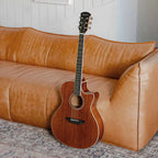 Acoustic Guitar in a Right-Handed Grand Auditorium Cutaway Shape
