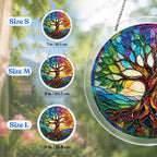 Acrylic Tree Suncatcher Jigsaw Puzzle for Adults, Creative Decorative Craft with Multiple Size