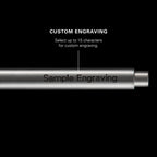 Adjustable Bolt Action Pen in Solid Metal, Hand-Finished for a Seamless Cone and Body Appearance