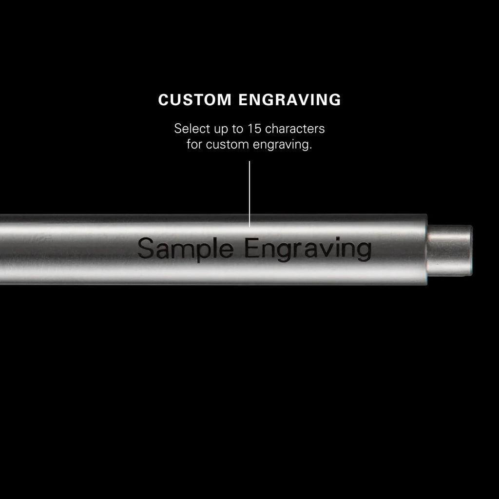 Adjustable Bolt Action Pen in Solid Metal, Hand-Finished for a Seamless Cone and Body Appearance
