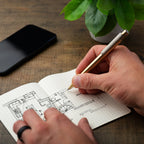 Adjustable Bolt Action Pen in Solid Metal, Hand-Finished for a Seamless Cone and Body Appearance
