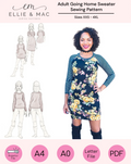 Adult Sweater and Dress PDF Sewing Pattern
