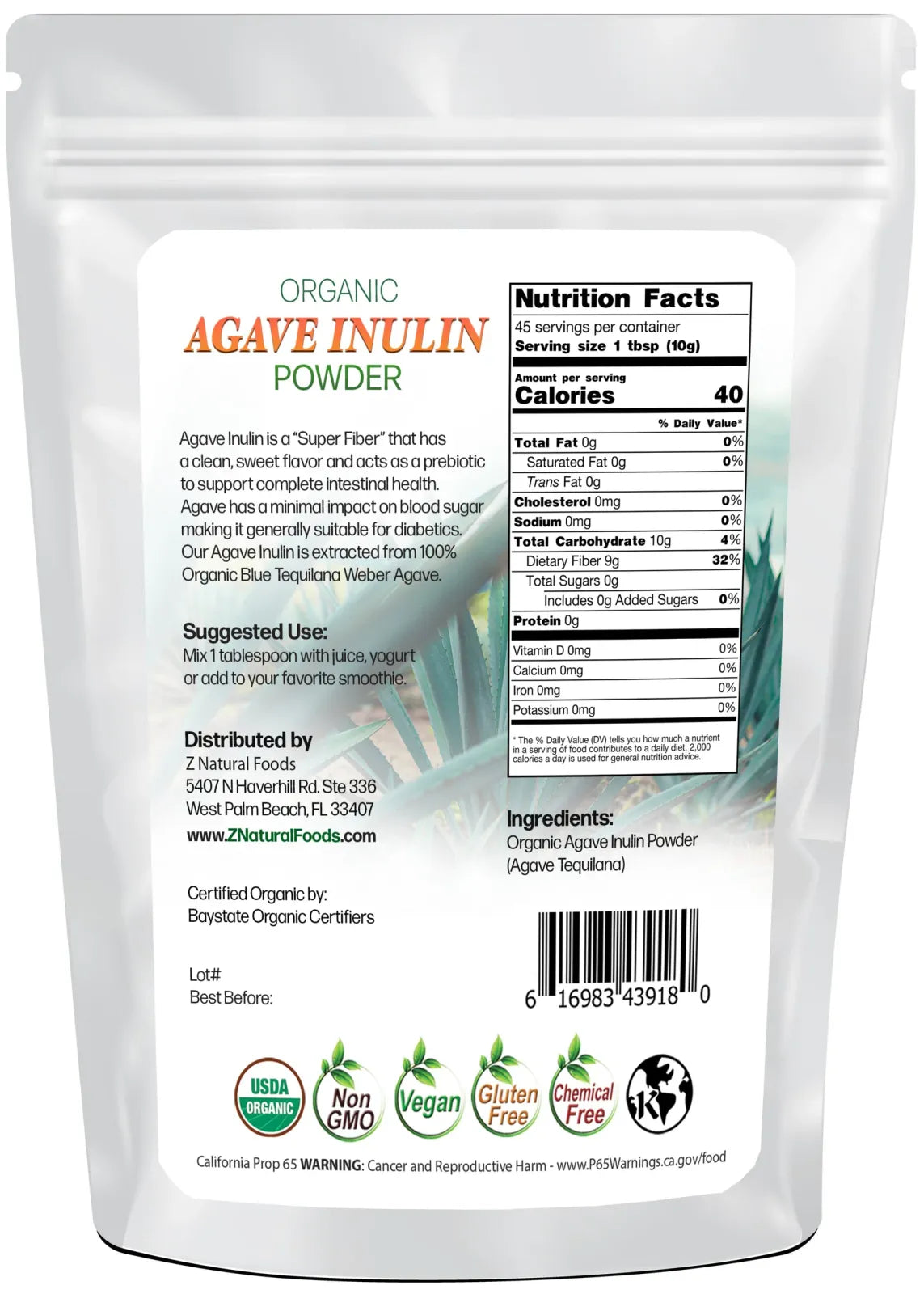 Agave Inulin Powder