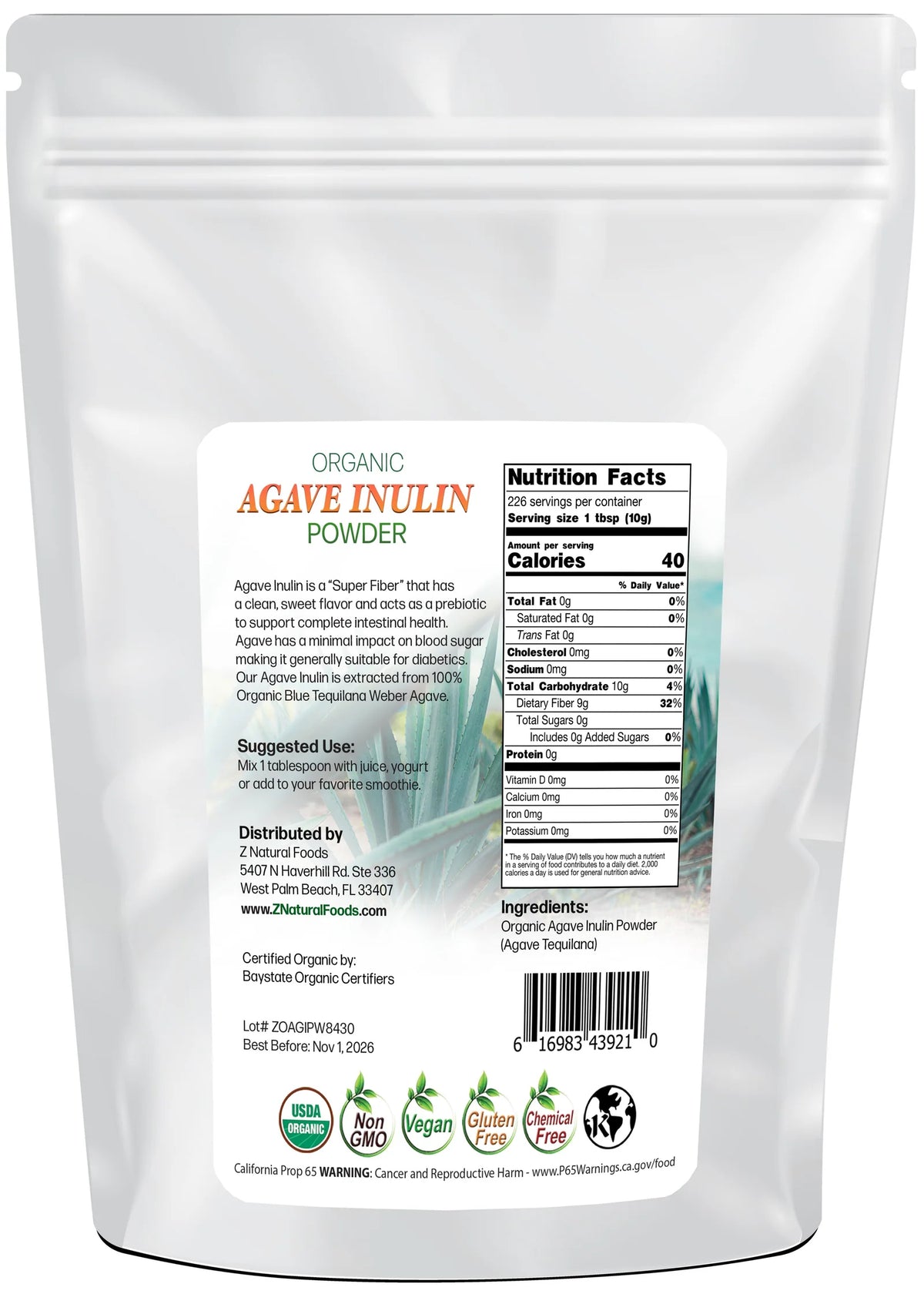 Agave Inulin Powder