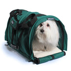 Air Travel Pet Carrier with Flex-Height Design, Mesh Ventilation, Safety Tether and Washable Comfort Pad