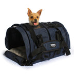 Air Travel Pet Carrier with Flex-Height Design, Mesh Ventilation, Safety Tether and Washable Comfort Pad