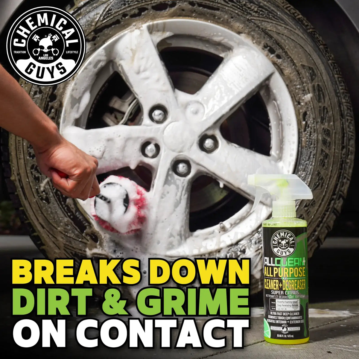 All Purpose Cleaner & Degreaser with a Concentrated Citrus-Based Formula for Sticky Grease and Oil Stains
