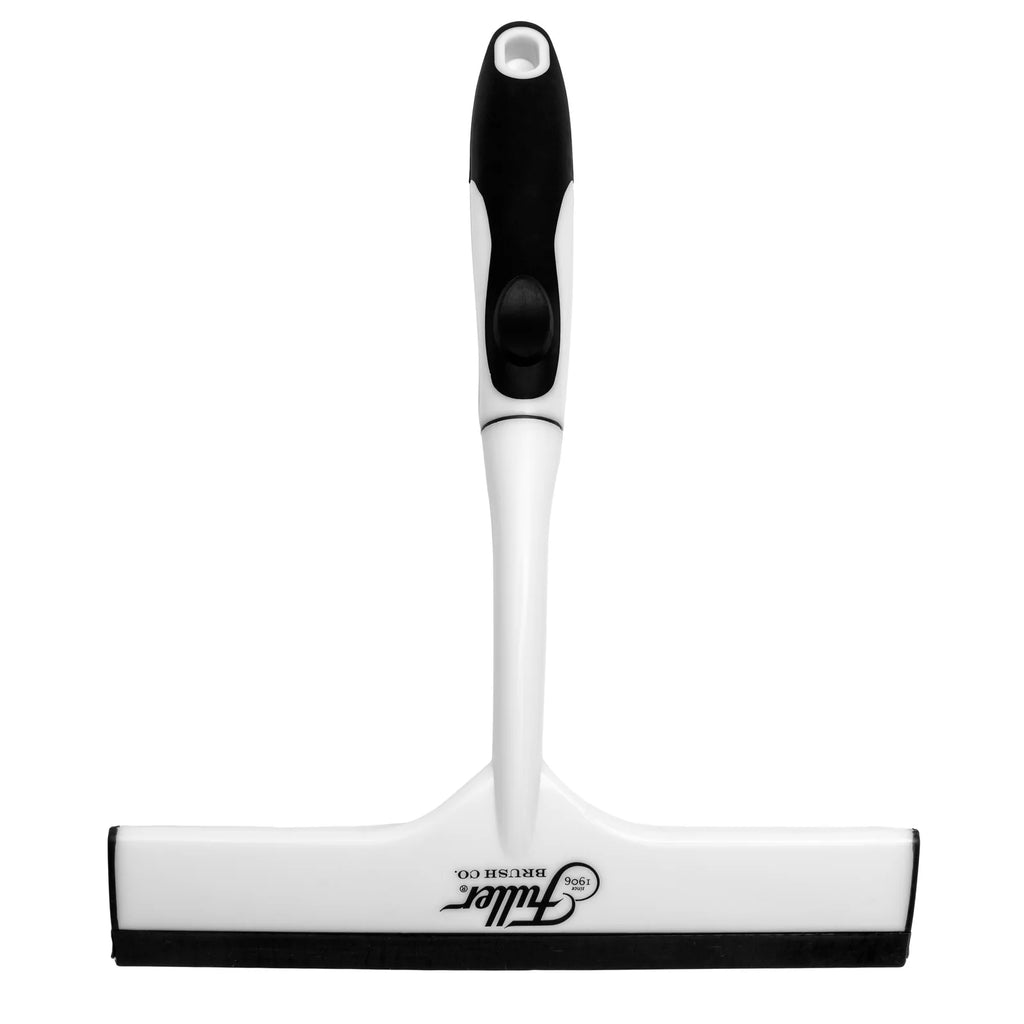 All-Purpose Shower Squeegee with Molded TPR Blade and Non-Slip Grooved Handle for Glass, Mirrors, Windows and Smooth Surfa